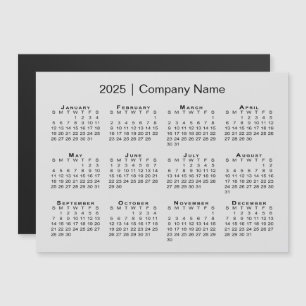 Calendario de 2025 con el nombre de la empresa Gra