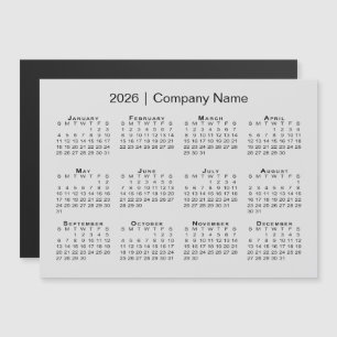 Calendario de 2026 con el nombre de la empresa Gra