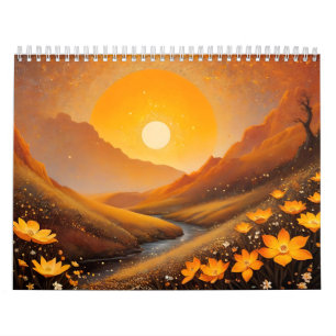 Calendario de 202 años con flores vanille