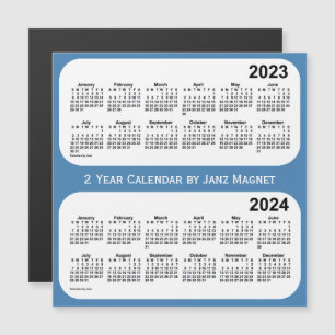 Calendario de 2 años del Steel Blue 2 de 2 años 20