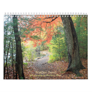 Calendario de 4 estaciones: 2027 Walden Pond