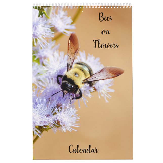 Calendario de abejas con flores (Tapa)