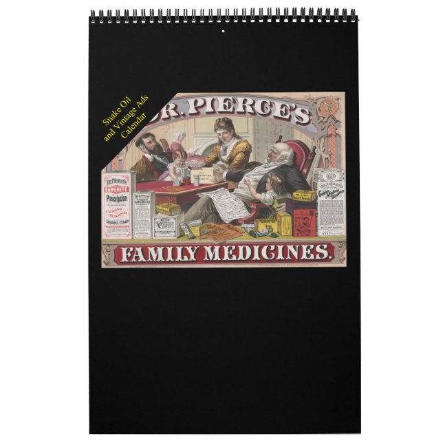 Calendario de Aceite de Serpiente y Anuncios de Vi (Tapa)