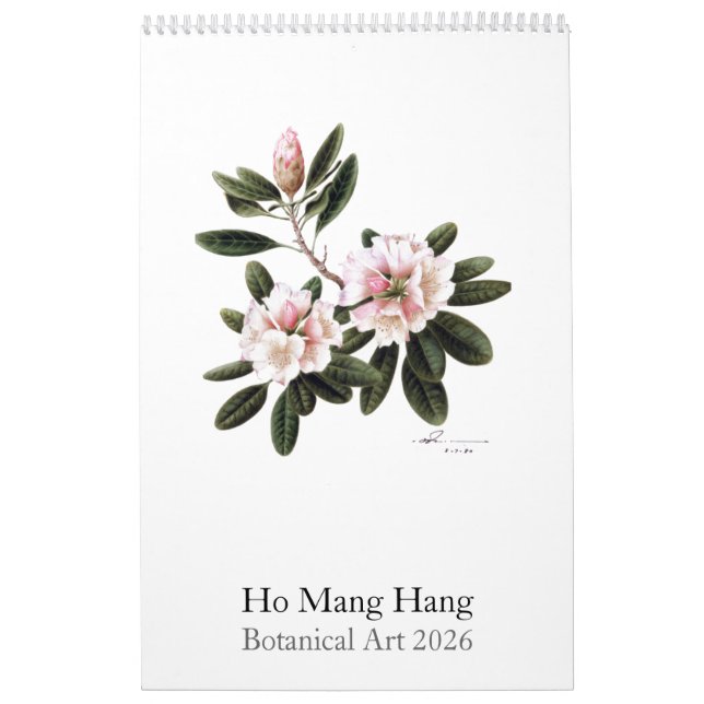 Calendario de Acuarelas Botánicas 2026 (Tapa)