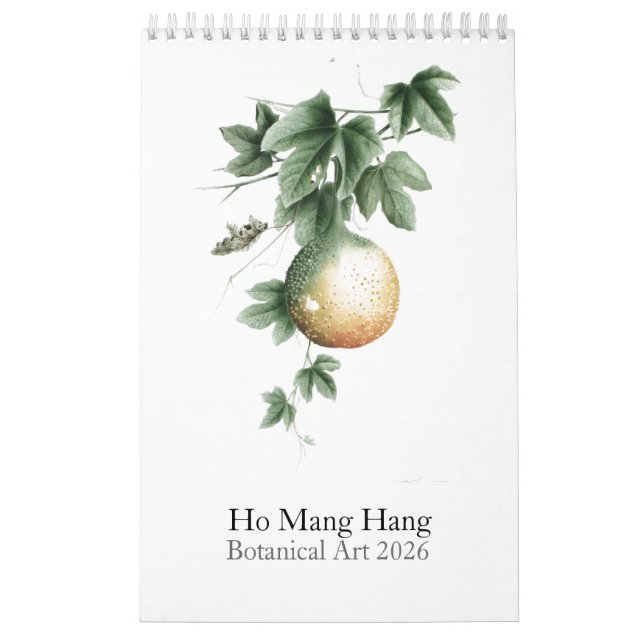 Calendario de Acuarelas Botánicas 2026 (Tapa)