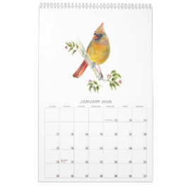Calendario de acuarelas de las aves de corral de 2