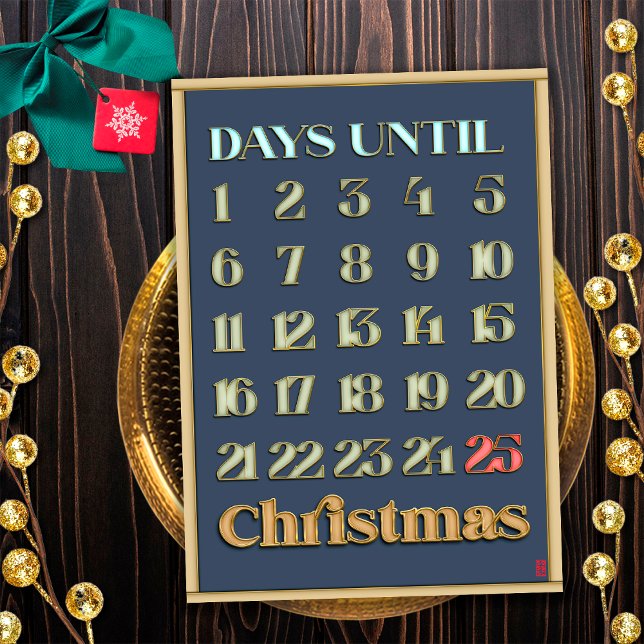 Calendario de Adviento de Cuenta atrás de Navidad  (Front)