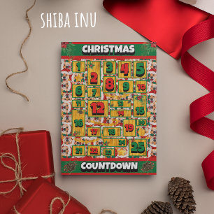 Calendario de Adviento de Navidad de Perro Shiba I