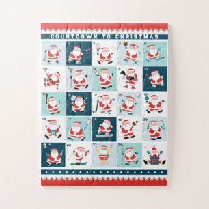 Calendario de Adviento de Navidad de Rompecabezas