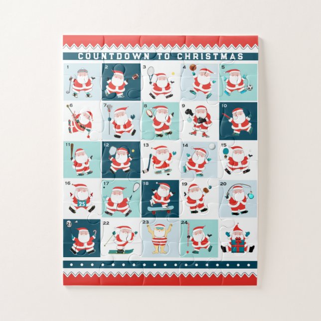 Calendario de Adviento de Navidad de Rompecabezas  (Vertical)