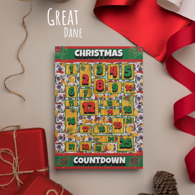 Calendario de Adviento de Navidad Gran Danés Perro (Subido por el creador)