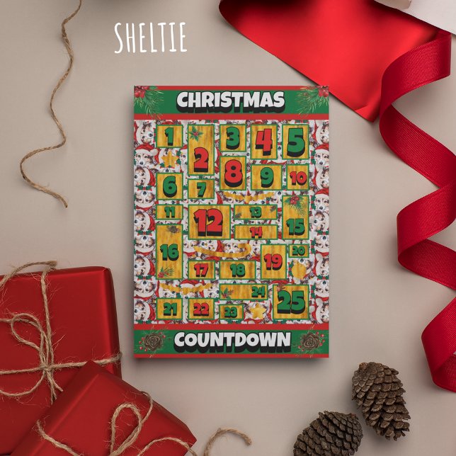 Calendario de Adviento de Navidad Sheltie Dog Coun (Subido por el creador)