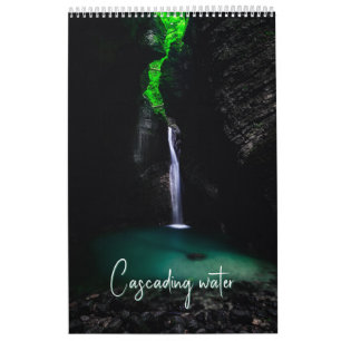 Calendario de agua en cascada cascadas