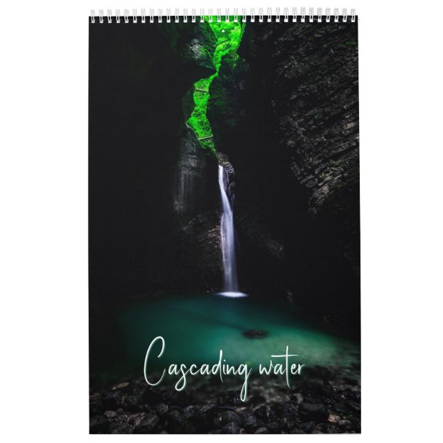 Calendario de agua en cascada cascadas (Tapa)