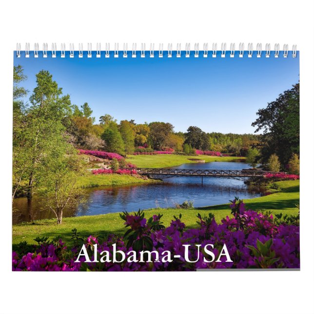 Calendario de Alabama-Estados Unidos (Tapa)