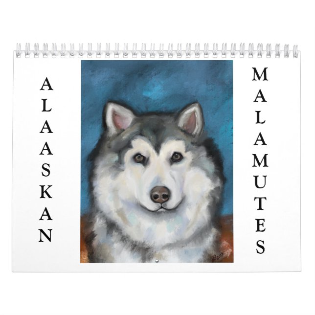 Calendario de Alaskan Malamute (Tapa)