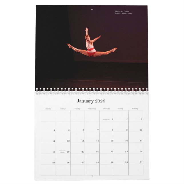 Calendario de Alchemy Dance Company (Jan 2026)