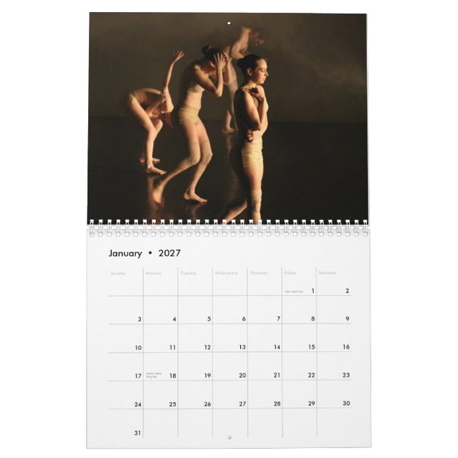 Calendario de Alchemy Dance Company (Jan 2027)