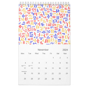 Calendario de alfabetos
