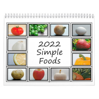 Calendario de alimentos simple