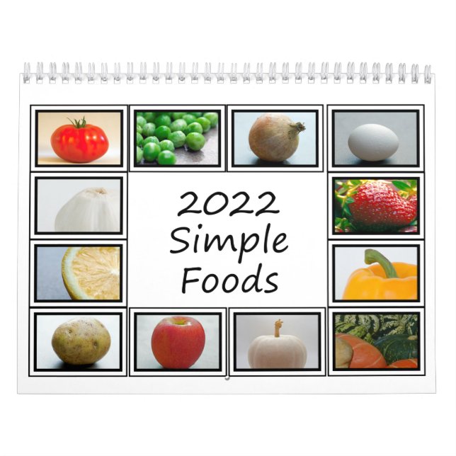 Calendario de alimentos simple (Tapa)