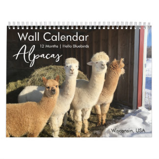 Calendario de Alpaca 2025 por Hello Bluebirds