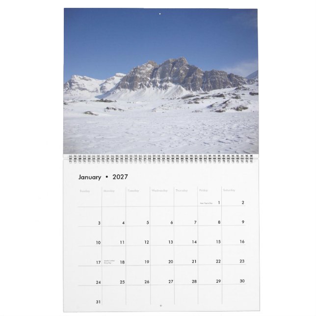 Calendario de Alpes suizos 2014 (Jan 2027)