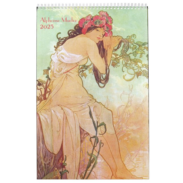 Calendario de Alphonse Mucha 2025 (Tapa)