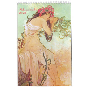 Calendario de Alphonse Mucha 2025