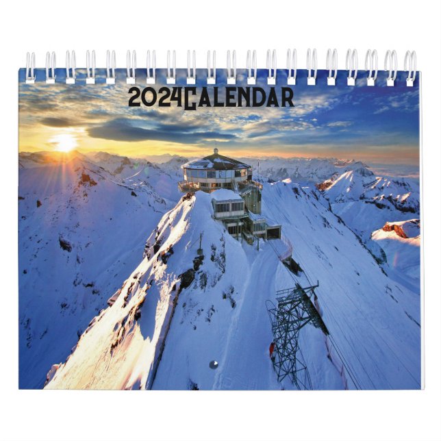 Calendario de amantes de las montañas de 2024 (Tapa)