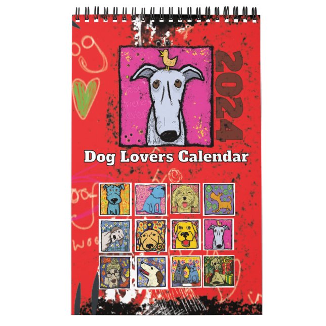 Calendario de amantes del perro 2024 (Tapa)
