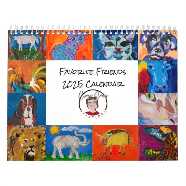 Calendario de Amigos favoritos 2025 (Tapa)
