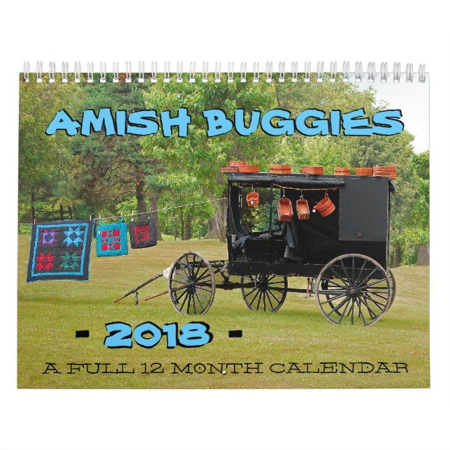 Calendario de Amish Buggies 2018 (Tapa)