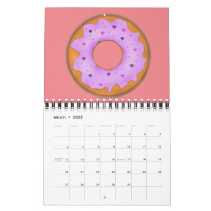 Calendario de amor de donuts
