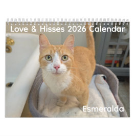 Calendario de Amor y Siseos 2026 - Esmeralda