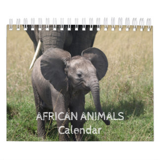 Calendario de Animales Africanos