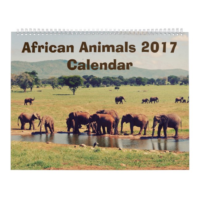 Calendario de Animales Africanos (Tapa)