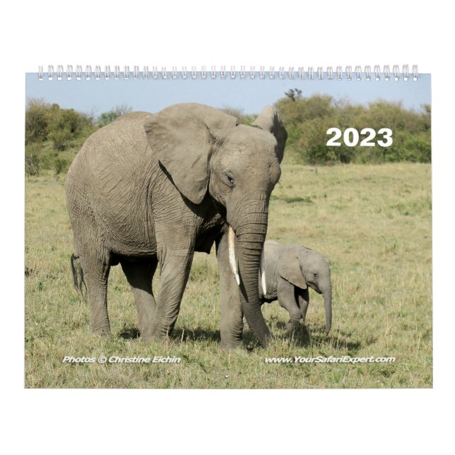Calendario de Animales de África Oriental (de dos  (Tapa)