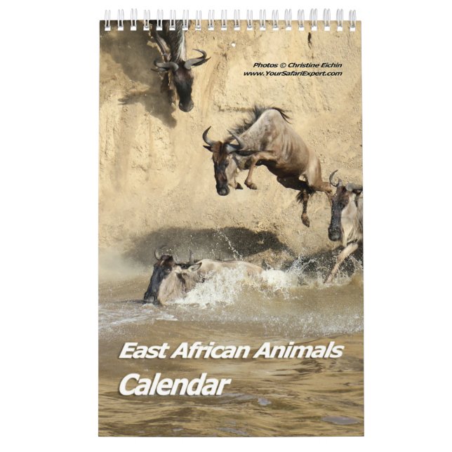 Calendario de animales de África Oriental (página  (Tapa)