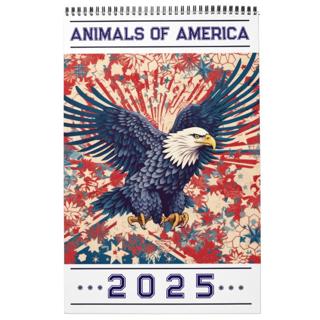 Calendario de Animales de América 2025 (Tapa)