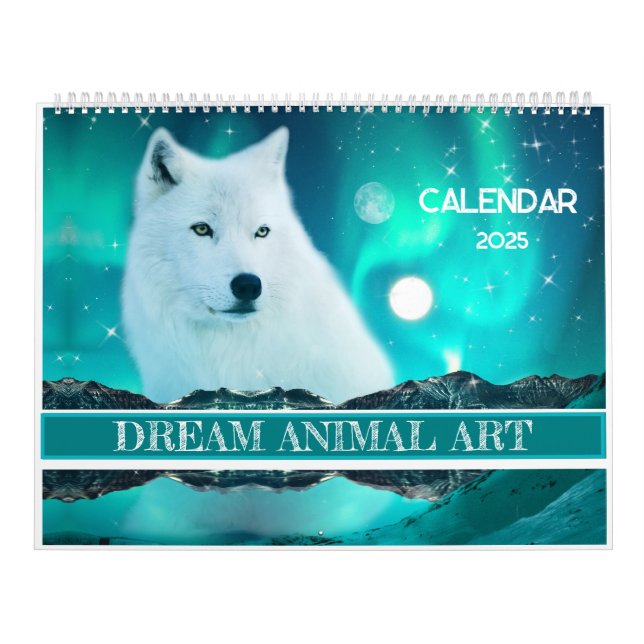 Calendario de animales de arte de fantasía soñada (Tapa)