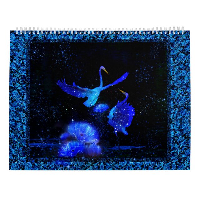 Calendario de animales de arte de fantasía soñada (Reverso)