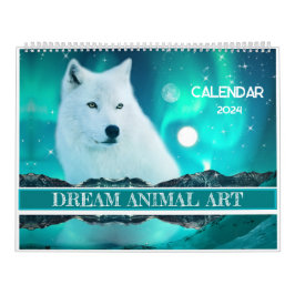 Calendario de animales de arte de fantasía soñada