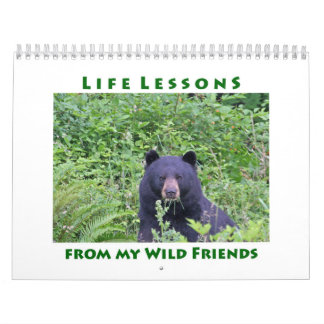 Calendario de animales de lecciones de vida