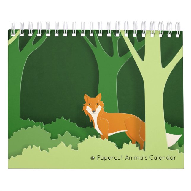 Calendario de animales de Papercut (Tapa)