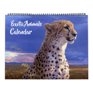 Calendario de Animales Exóticos de Gran Tamaño