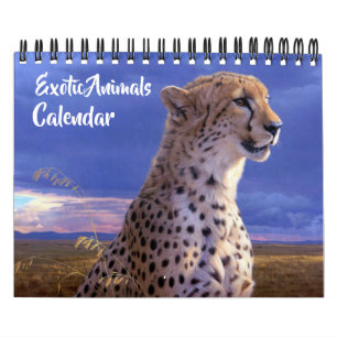 Calendario de Animales Exóticos de Tamaño Pequeño