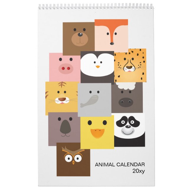 Calendario de animales para niños (Tapa)