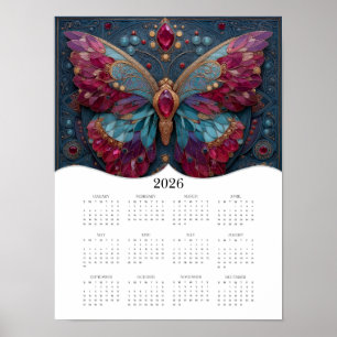 Calendario de Año Completo de Arte de Fantasía de 