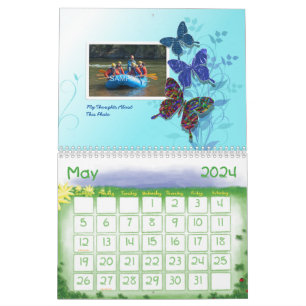 Calendario de año de la familia de Scrapbook